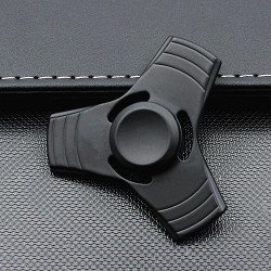 Tri Aluminum Fidget Spinner Stress Reducer Toy for Autism Adult, Child (Black) Tri Aluminum Fidget Spinner Stress Reducer Toy for Autism Adult, Child (Black)